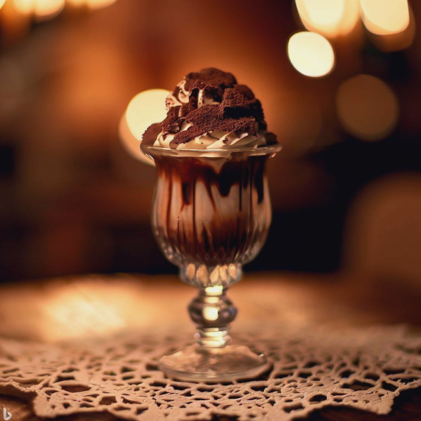 deser czekoladowy w pucharku